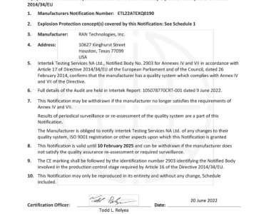 ATEX-Quality-Assurance-Notification